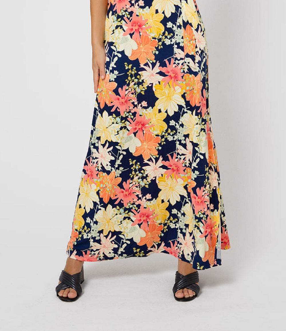 Leota Women's Perfect Wrap Maxi Dress Blue Size X-Large