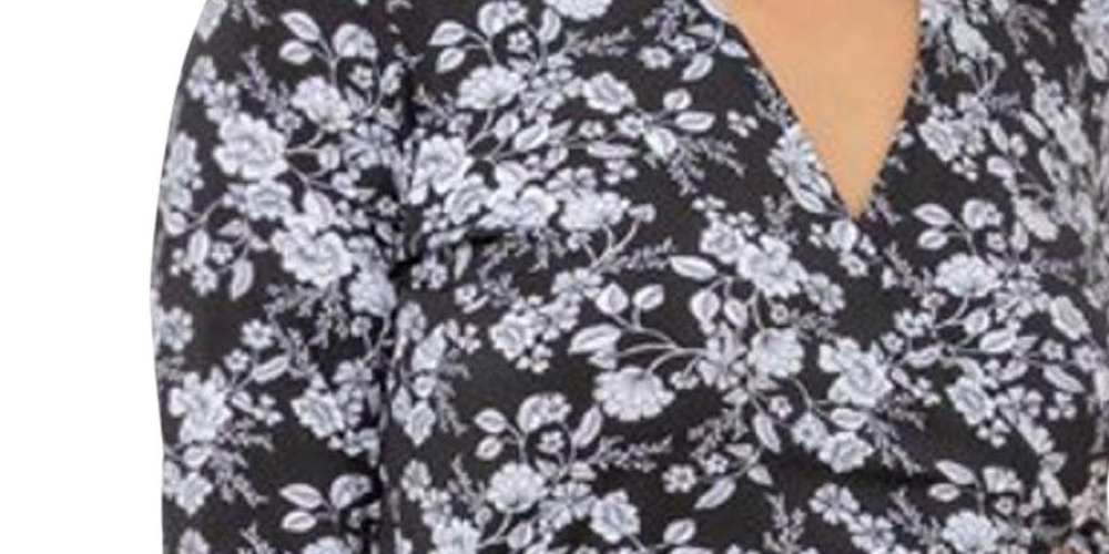 Leota Women's Perfect Maxi Wrap Dress Black Size X-Small