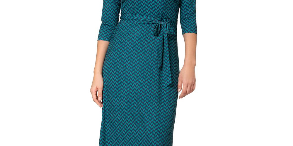 Leota Women's Perfect Wrap Maxi Dress Green