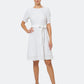 Leota Genesis Eyelet Jersey Dress White Size XL