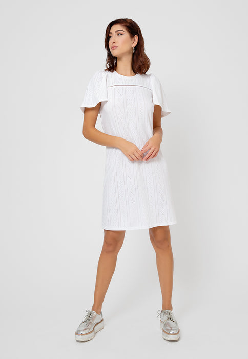 Leota Women's Kinsley Eyelet Dress White