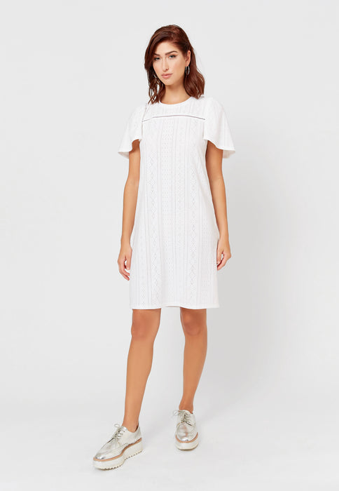 Leota Women's Kinsley Eyelet Dress White