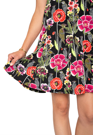 Leota Serenity Dress Garden Party Black Multi