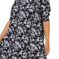 Leota Women's Raelyn Floral Mock Neck Dress Black