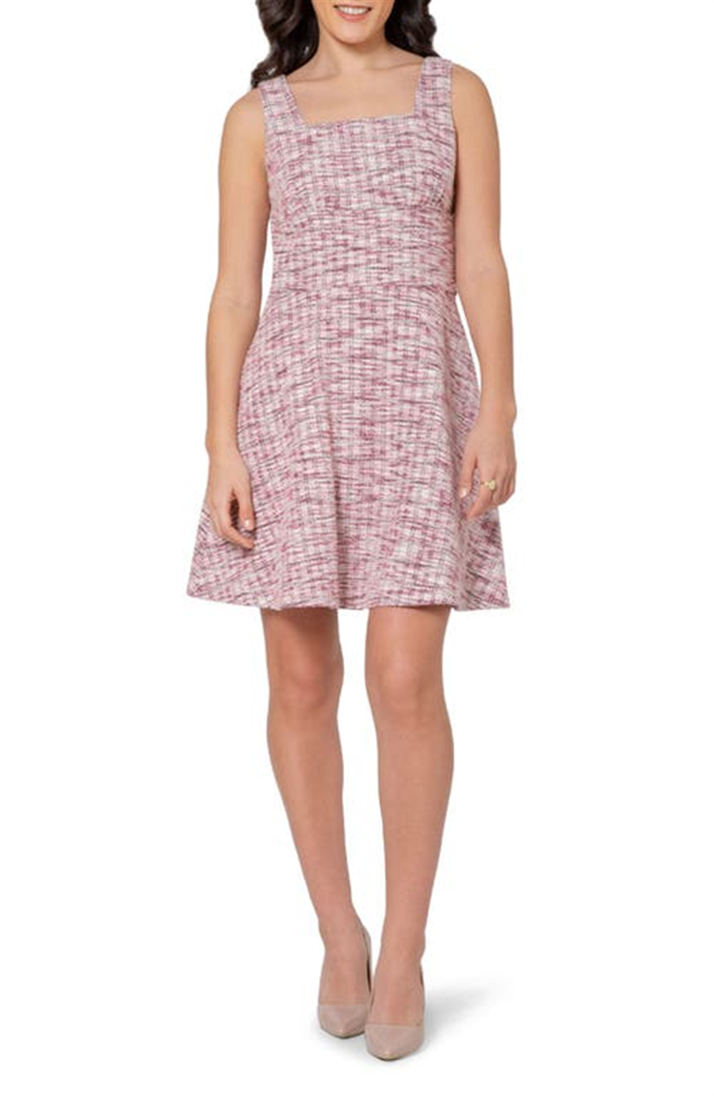 Leota Women's Ariana Sleeveless Fit & Flare Dress Pink