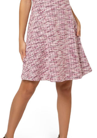Leota Women's Ariana Sleeveless Fit & Flare Dress Pink Size Small