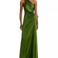 A.L.C. - Lara Pleated One Shoulder Gown