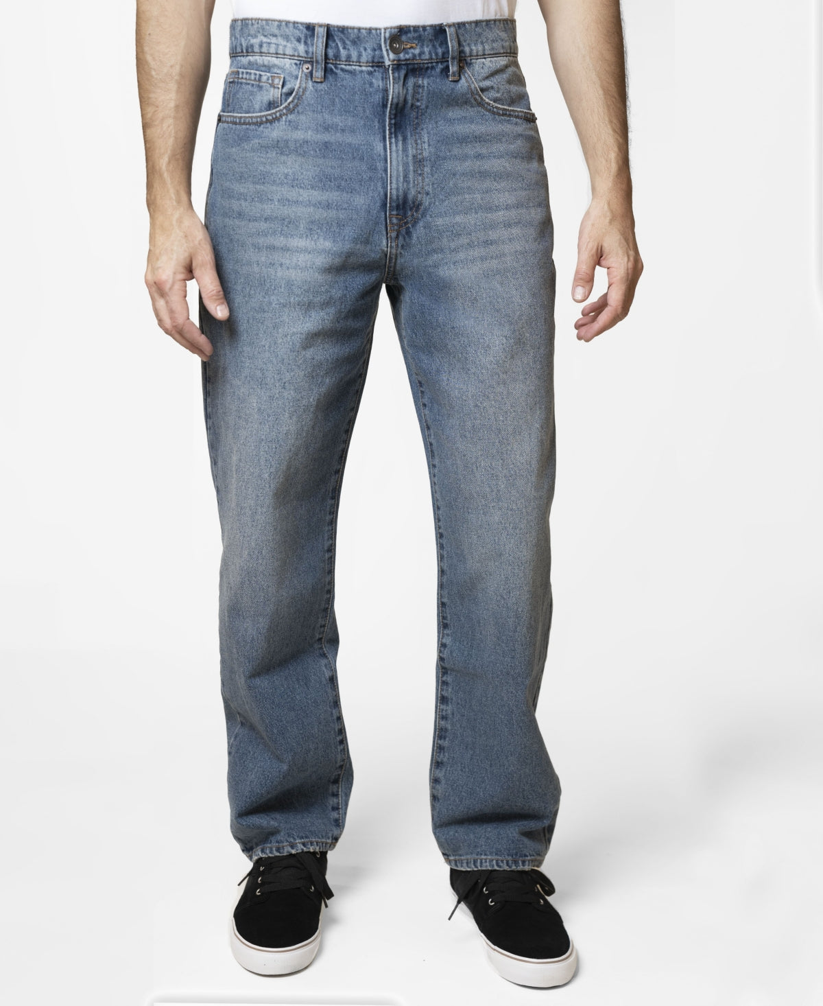 Lazer Men's Loose Fit Rigid Jeans