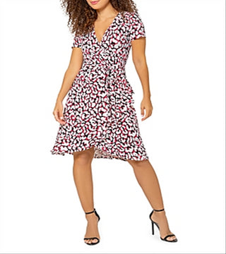 Leota Women's Brandy Dress in Brushstroke Leopard Fruit
