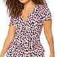 Leota Women's Brandy Dress in Brushstroke Leopard Fruit White Size XS