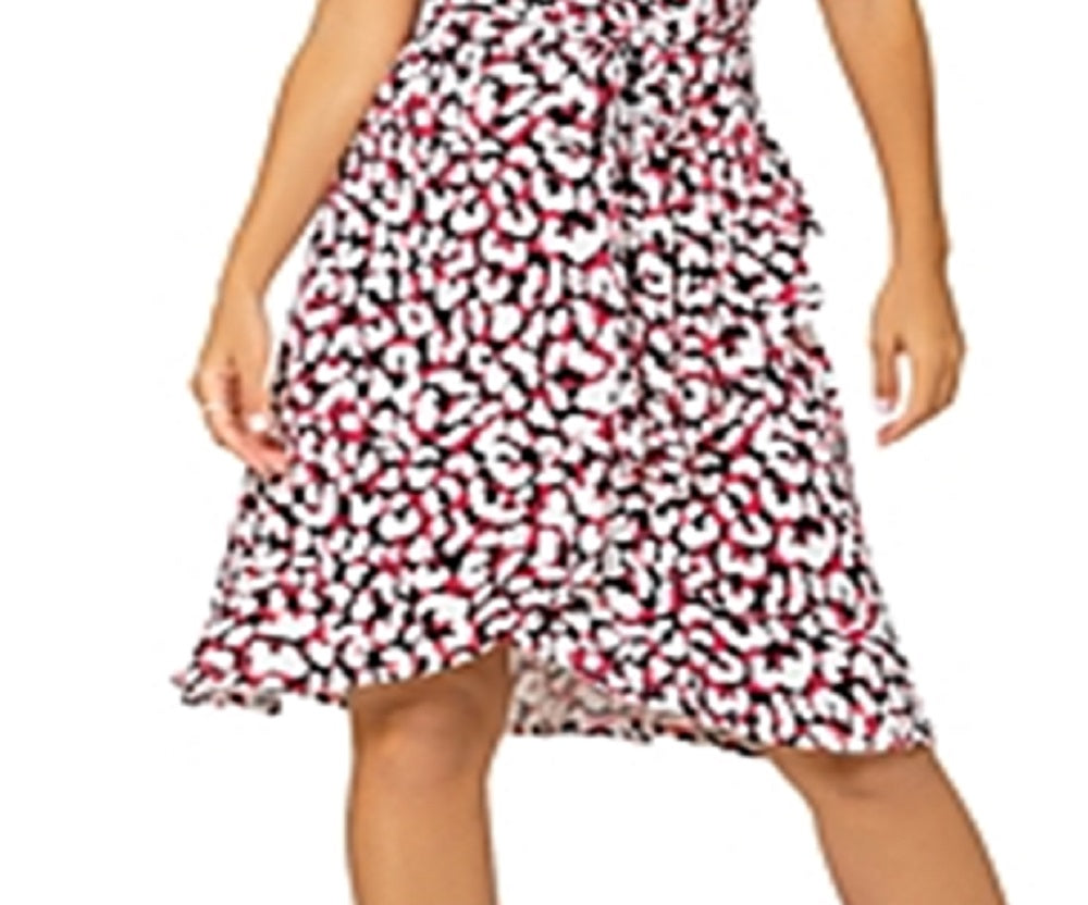 Leota Women's Brandy Dress in Brushstroke Leopard Fruit White Size XS