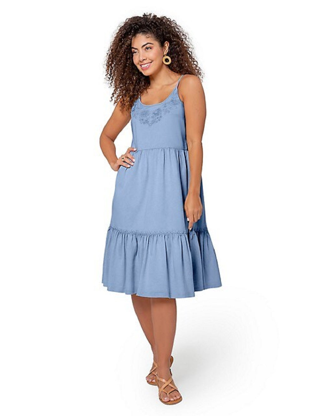 Leota Women's Esmeralda Dress in Chambray Lord & Taylor Blue