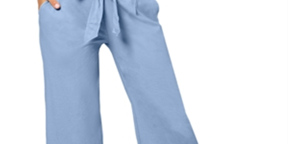 Leota Women's Lupita Culottes Dress in Chambray Blue Large Lord & Taylor Blue