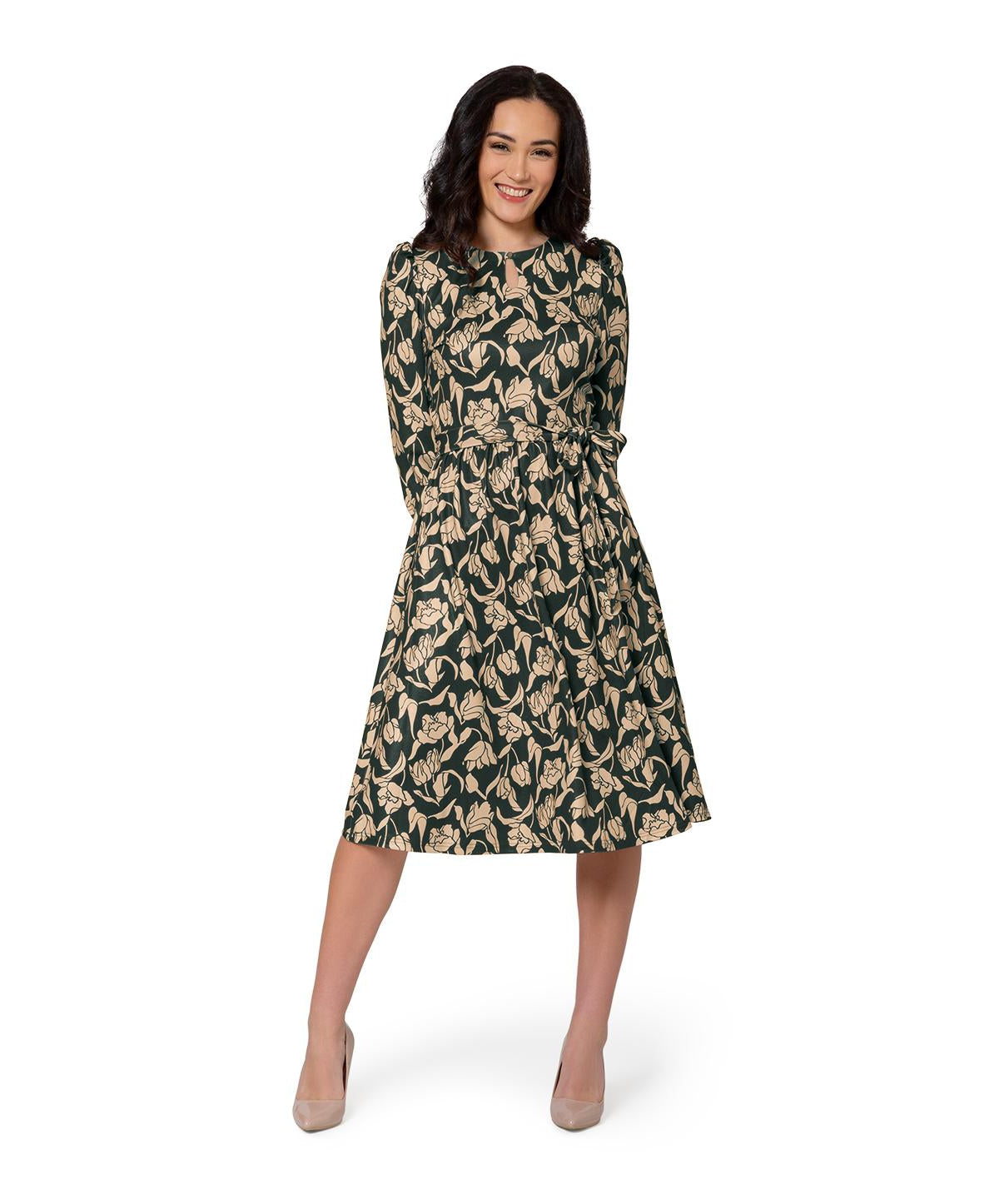 Leota Women's Iman Dress Green Size M