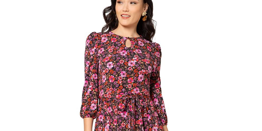 Leota Women's Iman Dress Black Size XL