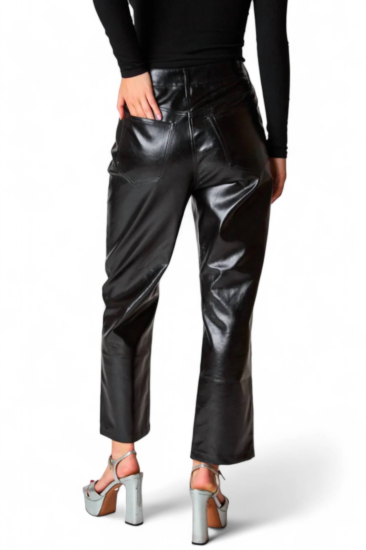 Buddylove - Travolta High-Rise Metallic Pants