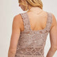 Bluivy - Women's Alanis Crochet Square Neck Tank Top