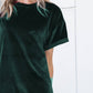 Amaryllis - Velvet Casual Shirt Dress