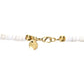 MAYAMAR 24K Gold Plated Howlite Beaded Crescent Horn 21" Necklace