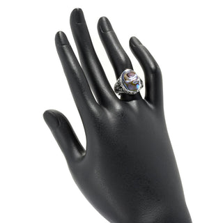 Artisan Silver by Samuel B. Choice of 16x12mm Gem Filigree Ring