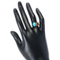 Gem Treasures Choice of Gem & Sleeping Beauty Turquoise "Toi et Moi" Ring