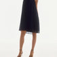 Joseph Ribkoff - Lace Chiffon Pleated Trapeze Midi Dress