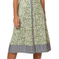 Leota Women's Francesca Floral MIDI Dress Green Size Large