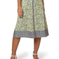 Leota Women's Francesca Floral MIDI Dress Green Size X-Small