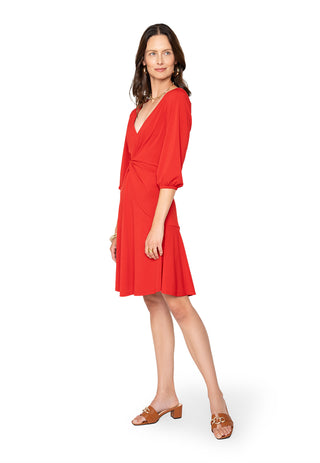 Leota Tanya Dress Solid Barbados Cherry