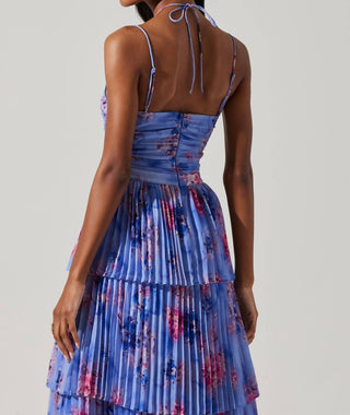 Astr - Daytona Pleated Floral Maxi Dress