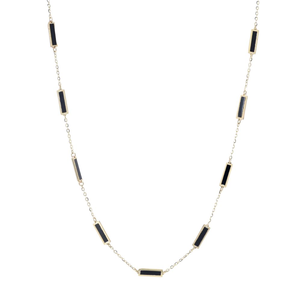 Sabrina Designs 14K Gold Choice of Gemstone Station 16"+2" Necklace