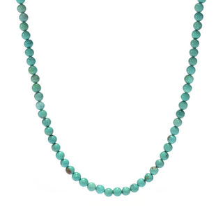 Southwest Elements Sterling Silver Kingman Turquoise Bead Necklace