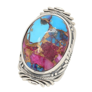 Southwest Elements 25x18mm Choice of Gem Tapered Statement Ring