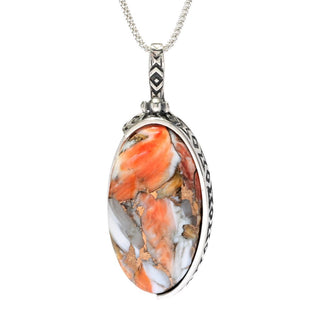 Southwest Elements Choice of Shape Spiny Oyster Pendant w/ Chain