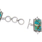 Southwest Elements Kingman Mohave Turquoise Panel Toggle Bracelet