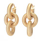 Toscana Italiana 18K Gold Plated Setosa Rolo Triple Link Earrings