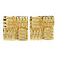 MAYAMAR 24K Gold Plated Handcrafted Vintage Look Square Earrings