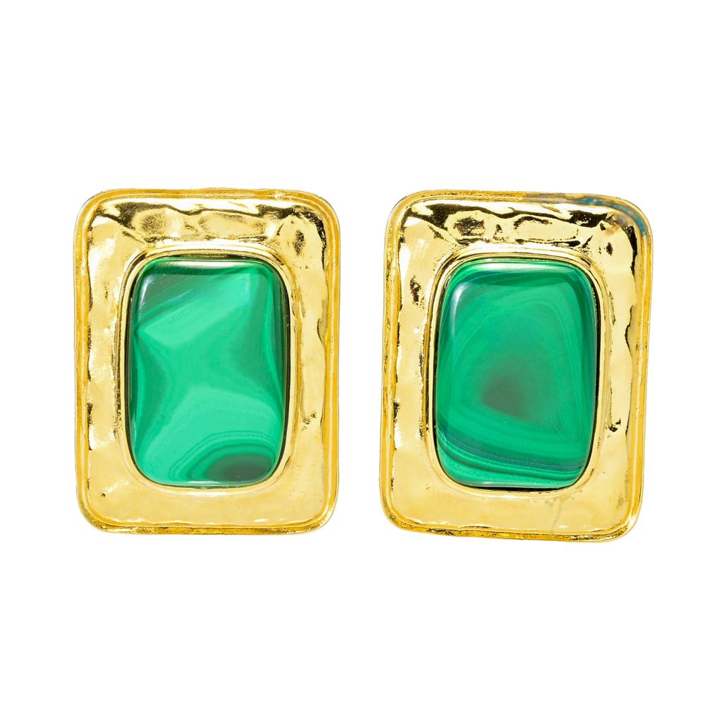 MAYAMAR 24K Gold Plated Handcrafted Choice of Gem Drop Earrings