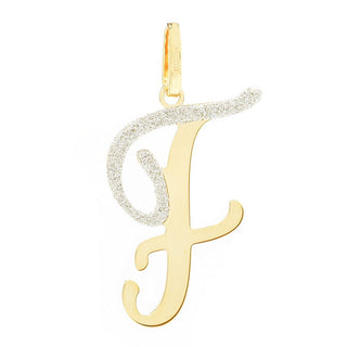Stefano Oro 14K Gold "Spritz" Script Font Pendant