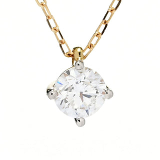 Grown Gorgeous 14K Gold Choice of Carat Lab Grown Diamond Solitaire Pendant
