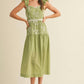 &Merci - Floral Embroidered Midi Dress