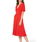 Leota Tiana Dress Solid Barbados Cherry