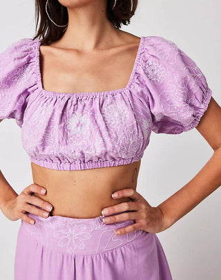 Free People - Lotus Crop Top And Skirt Set