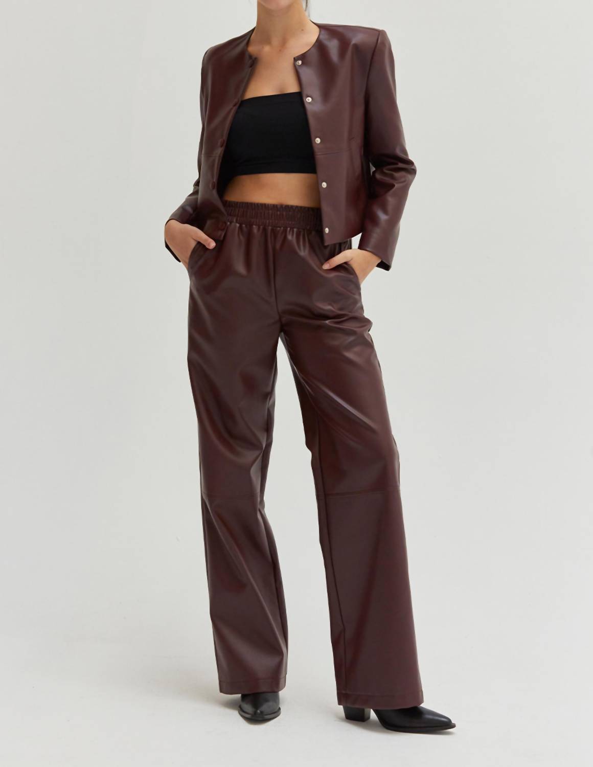 Crescent - Zhuri Vegan Leather Pants
