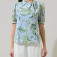 Sugarlips - Sara Bloom Tie Neck Blouse