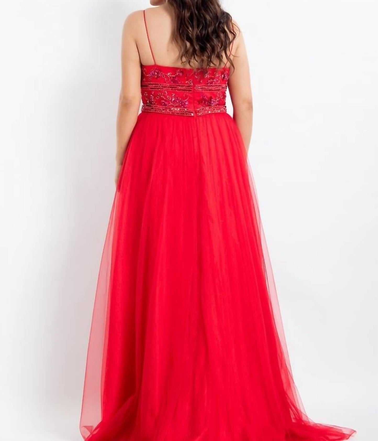 Rachel Allan - Beaded Tulle Prom Dress