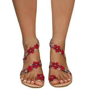 Trendsi - Women's Toe Loop Flats Sandals