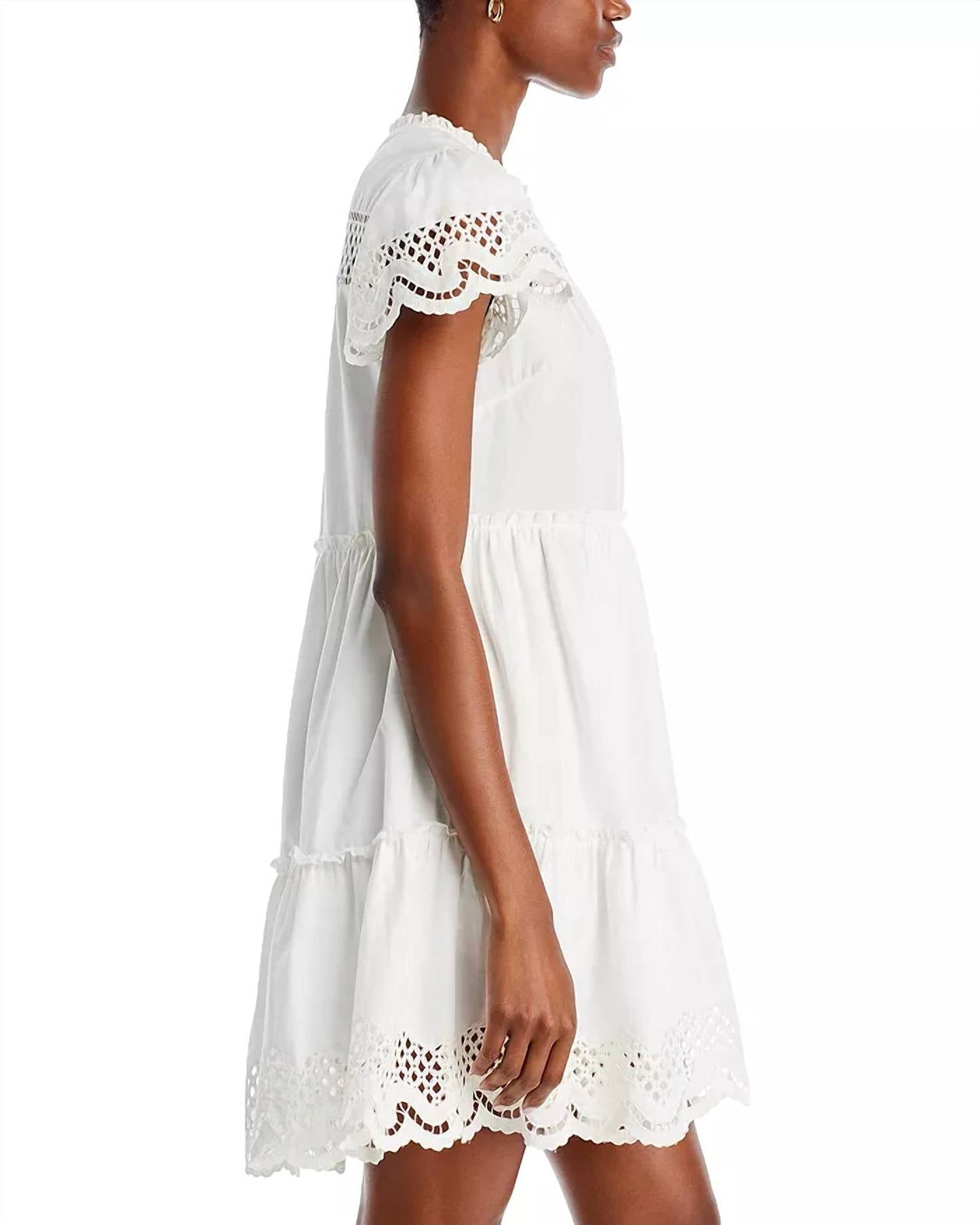 Rails - Lettie Eyelet Scalloped Dress