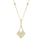 Gems of Distinction 14K Gold 0.74ctw Diamond Chevron Pendant w/ Chain