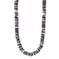 Southwest Elements Sterling Silver Wampum Shell Rondelle Bead Necklace